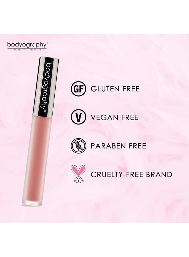 Bodyography Matte Lip Lava Liquid Lipstick (Stripped): Soft Melon Nude Salon Makeup Long-Wearing Lipstick with Soft Opaque Finish | Vegan, Gluten-Free, Cruelty-Free, Paraben-Free - Image 2