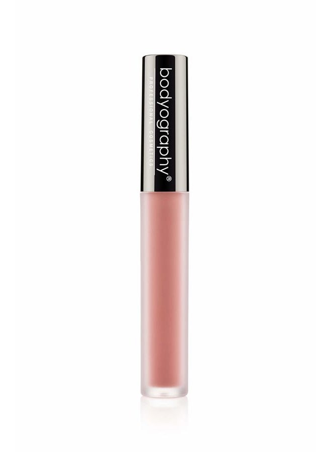 Bodyography Matte Lip Lava Liquid Lipstick (Stripped): Soft Melon Nude Salon Makeup Long-Wearing Lipstick with Soft Opaque Finish | Vegan, Gluten-Free, Cruelty-Free, Paraben-Free - Image 1