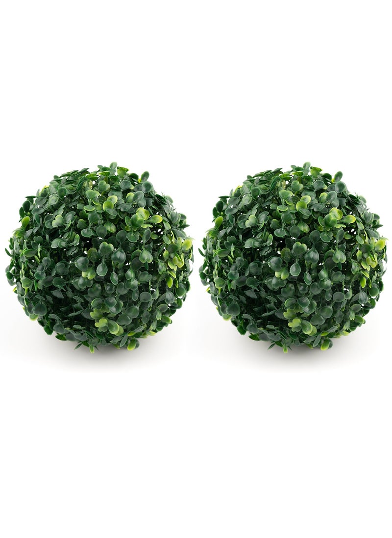 AUEAR AUEAR  Artificial Boxwood Topiary Plant Balls Decorative for Table Decoration Garden Wedding Decor (7 Inch Diameter  2 Pack) 