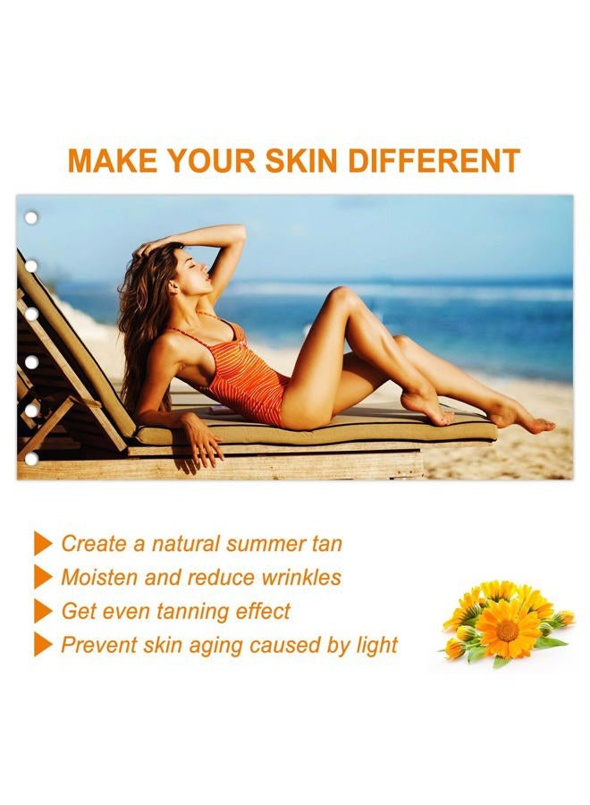 OBRVE Intensive Tanning Gel, Natural Tanning Lotion, Brown Intense Tanning Gel For Body Outdoor Summar Beach Women For Sunbeds & Outdoor Sun - Image 4
