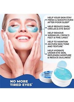Under Eye Patches for Puffy Eyes - Hyaluronic Acid and Collagen - Under Eye Mask for Eye Bags, Dark Circles, Fine Lines - Deep Skin Moisturizing - 30 Pairs, American Quality