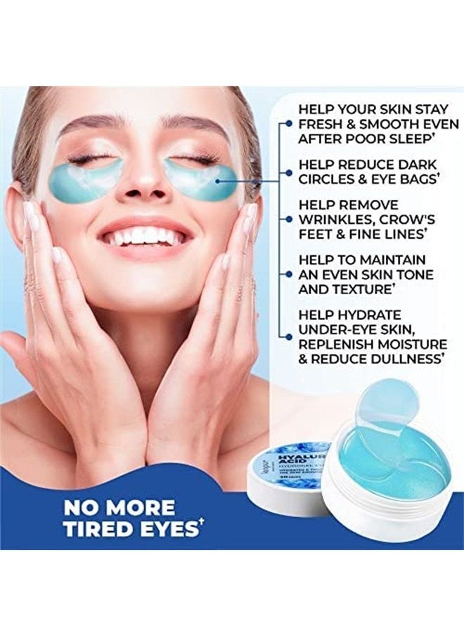 KINPUR ORGANIC COSMETICS - Under Eye Patches for Puffy Eyes - Hyaluronic Acid and Collagen - Under Eye Mask for Eye Bags, Dark Circles, Fine Lines - Deep Skin Moisturizing - 30 Pairs, American Quality - Image 1