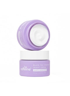 Anti Ageing Night Cream With Black Tea Complex™ For Fine Lines & Wrinkles Fights Signs Of Aging & Boosts Collagen By 80% Vegan Collagen Peptide Infused Night Cream For Women & Men 50Ml