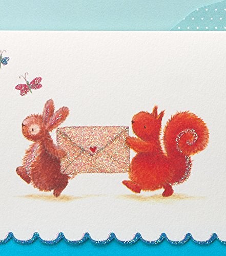 Papyrus Blank Cards with Envelopes, Bunny & Squirrel (14-Count) - Image 3