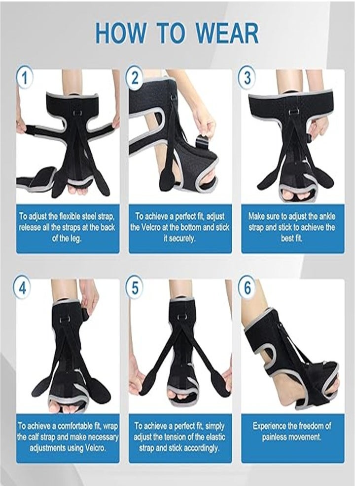 Generic - Upgraded Adjustable Plantar Fasciitis Night Splint, Plantar Fasciitis Relief Splint, Back Night Splint, Achilles Tendonitis Heel Pain Relief, Suitable for Women and Men - Image 1