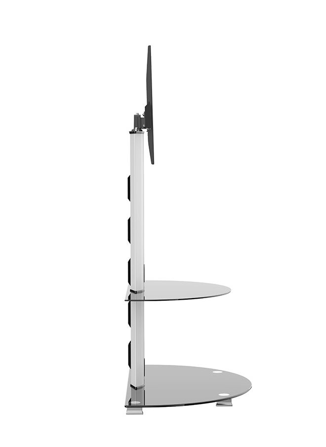 Stargold Glass TV Stand Floor Media Console TV Mount Bracket Screen Size 32-65 Inch Black  - Image 3