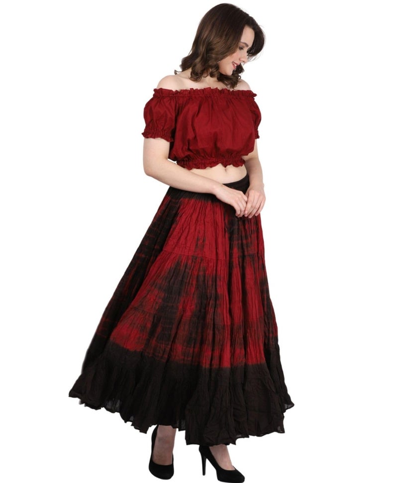 Wevez Women's American 25 Yard Cotton Skirt, One Size, BM - Image 3
