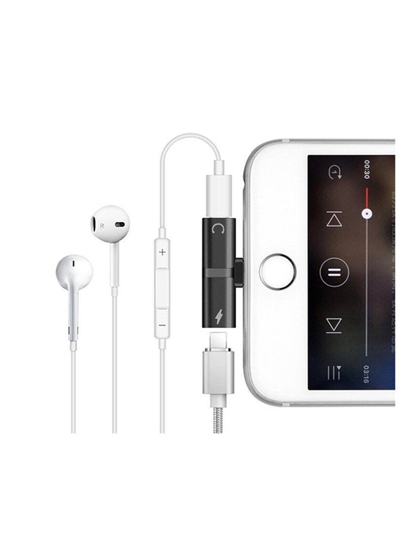 GO-DES 2 in 1 Mini Portable Charging Metal Splitter Audio And Charging Adapter Converter For Apple iPhone - Image 3