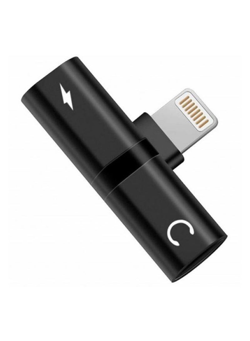 GO-DES 2 in 1 Mini Portable Charging Metal Splitter Audio And Charging Adapter Converter For Apple iPhone - Image 1