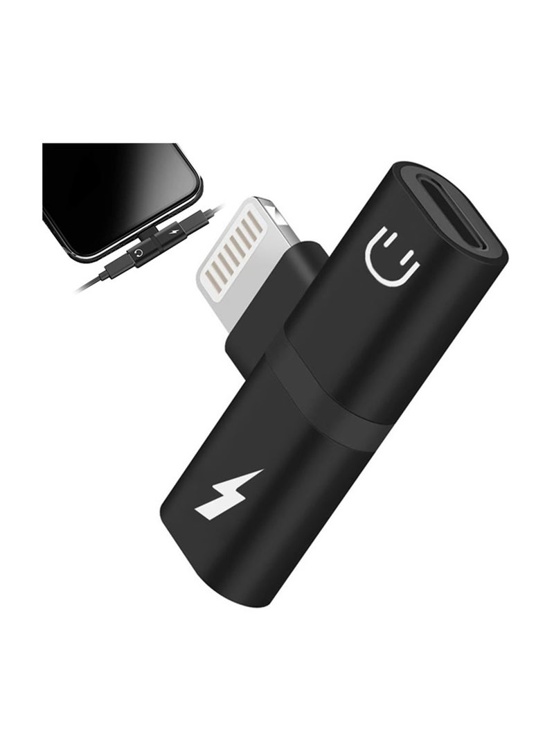 GO-DES 2 in 1 Mini Portable Charging Metal Splitter Audio And Charging Adapter Converter For Apple iPhone - Image 2