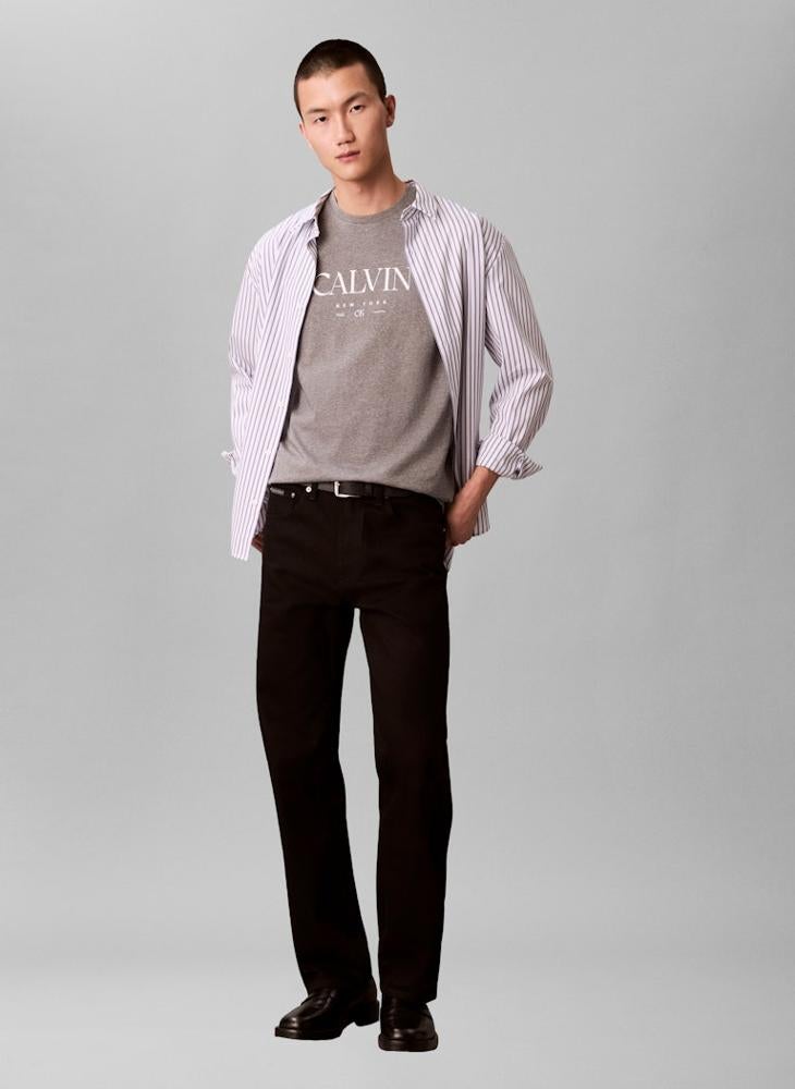 كالفن كلاين تيشيرت بياقة دائرية برسومات - Image 5