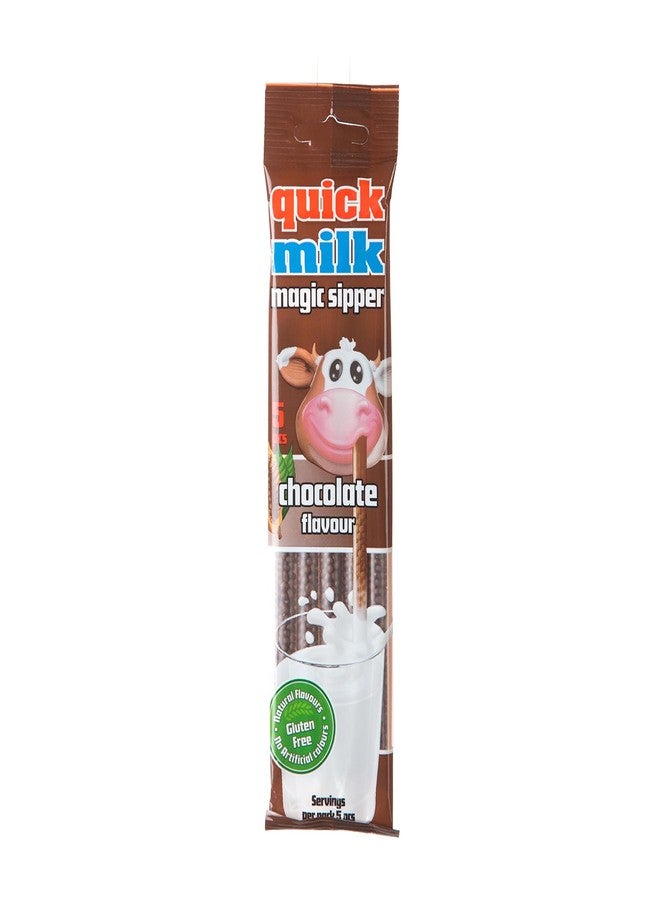 SFU E Com Quick Milk Magic Sipper Straws (Chcolate Flavour)-Pack of 1, (30g) | Imported | Magic Sipper - Image 1