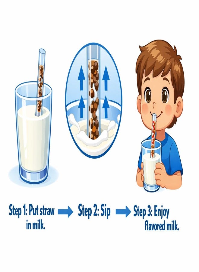 SFU E Com Quick Milk Magic Sipper Straws (Chcolate Flavour)-Pack of 1, (30g) | Imported | Magic Sipper - Image 3