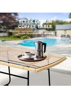 Wooden Twist Robust Design Sectional Conversation All-Weather Outdoor 4-Piece Sofa Set  - Image 4