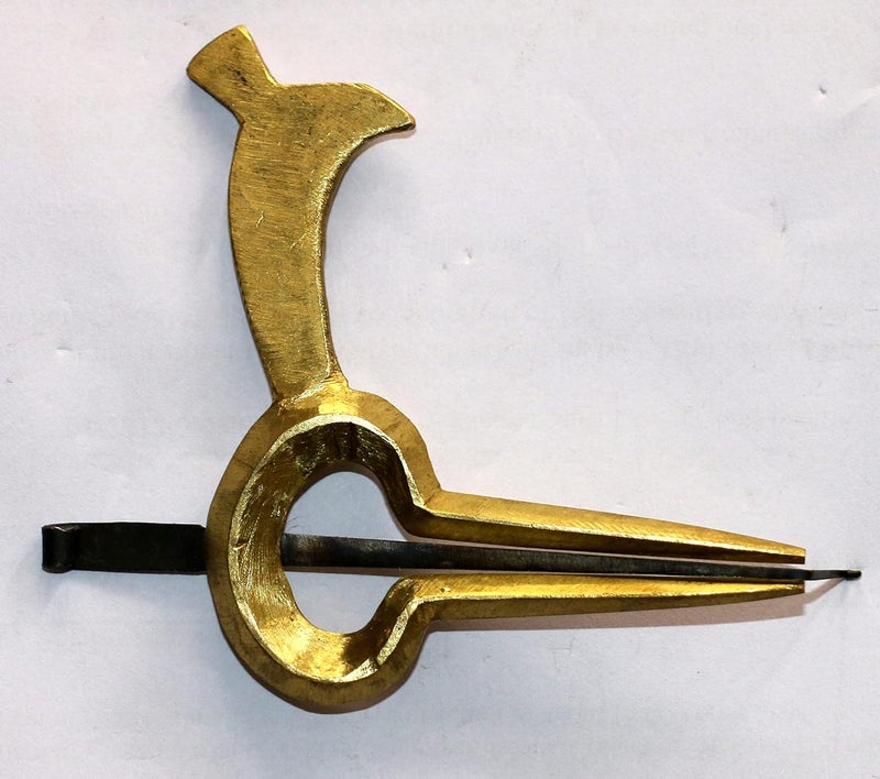 Vadyam Jew's Harp Peacock Professional Brass Morchang Jawharp Folk Musical Instrument - Image 3