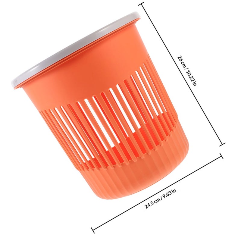 2pcs Garbage Container Trash Can Garbage Bin Simple Waste Bin Container for Kitchen Bathroom - Image 2