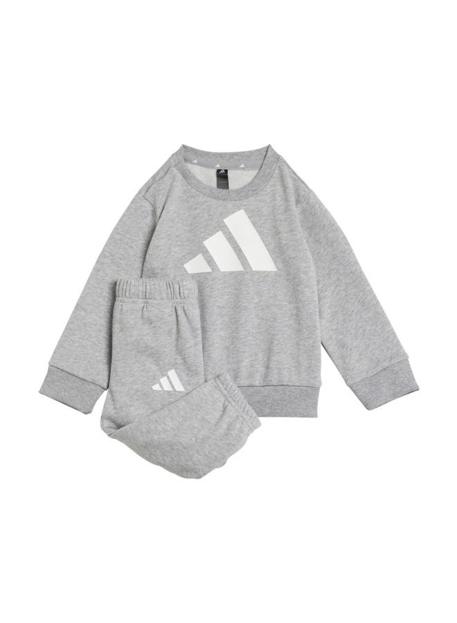 adidas بدلة رياضية للأطفال رمادية - Image 1