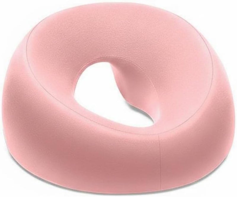 Massage Table Face Pillow Removable Washable Cover Memory Foam Face Cradle Headrest Cushion for Beauty Salon, Pink, Standard - Image 1