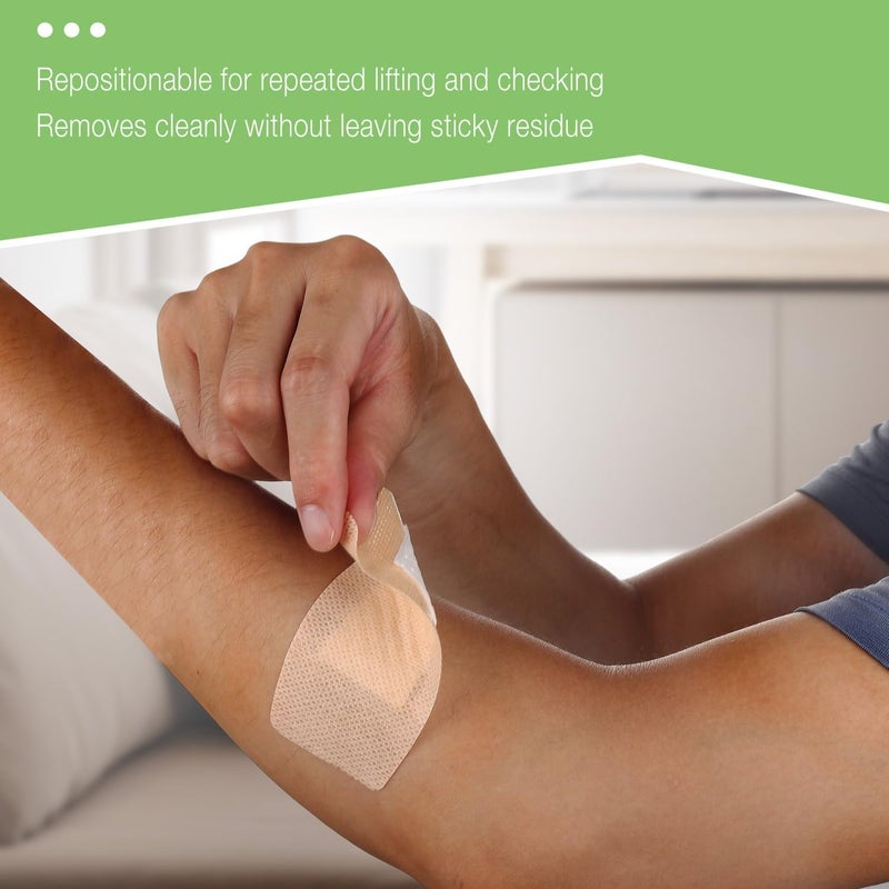 NeuHeils Silicone Adhesive Bandages for Sensitive Skin  Large 2x4 Inch 40 Count  Hypoallergenic  Waterproof Wound Care  PainFree Removal NonStick Pad Gentle for Fragile Skin - Image 3