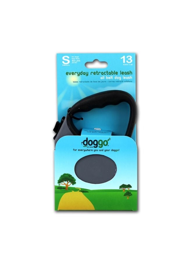 alcott Doggo everyday retractable leash 4m Small grey - Image 1