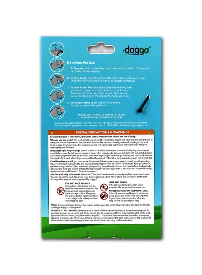 alcott Doggo everyday retractable leash 4m Small grey - Image 2