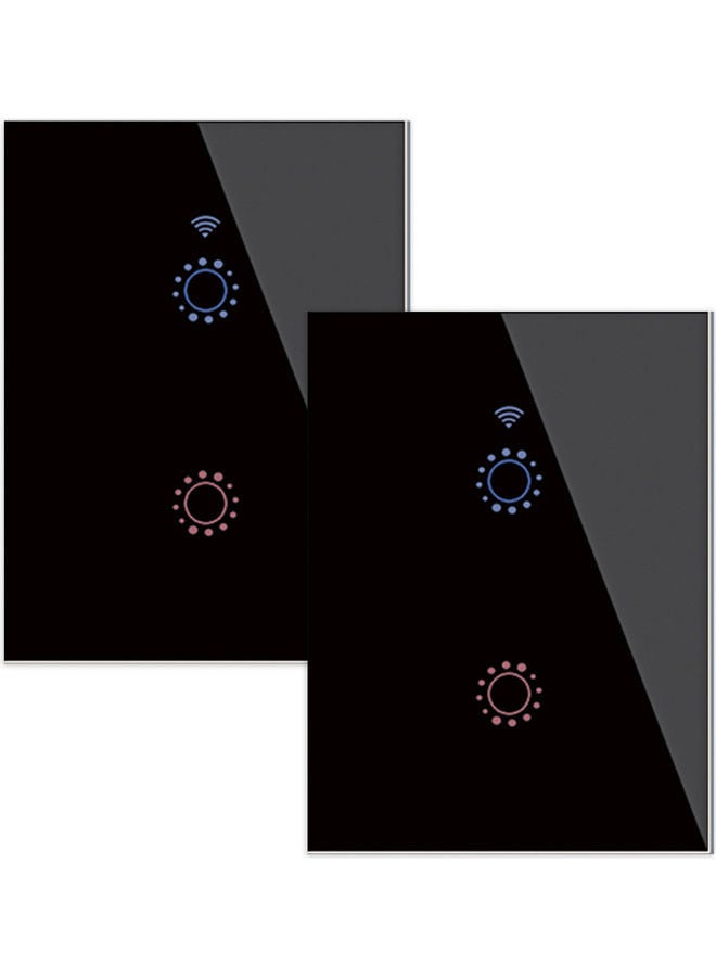 NIBEMINENT Two-Way Control Wi-Fi Smart Switch Black - Image 1