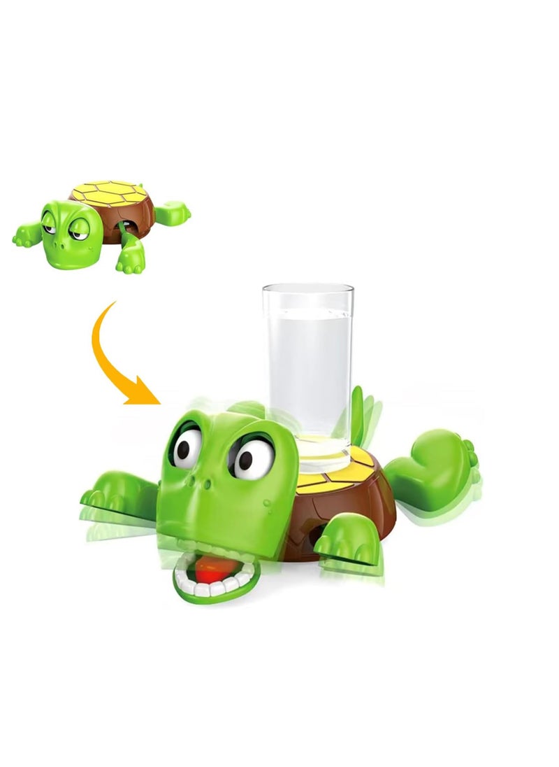Geustos Turtle Coaster, Funny Tea Coasters with Interactive Expression, Turtle Cup Holder, Insulated Drink Mat for Coffee and Wine Glasses, Home Decor and Kitchen Accessories (light green)  - Image 1