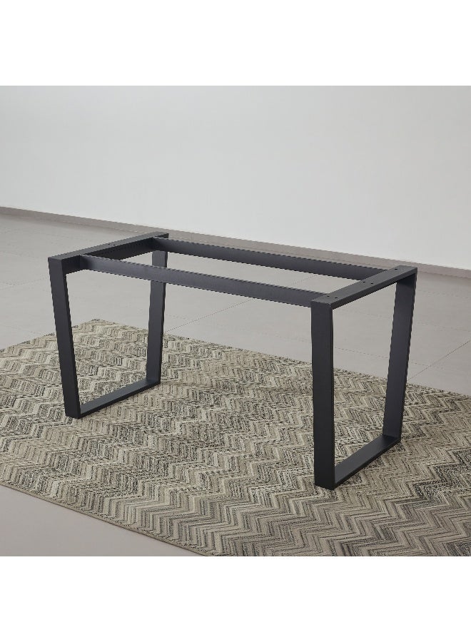 Home Box Iris U Shaped Dining Table Leg - Black - Image 1