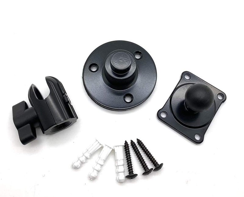 ChargerCity ELD Industrial Metal Constructed Flange Drill Mount for all AMPS hole pattern for SiriusXＭ ICOM IC 207 703 706 2730 2800 7000 HAM CB radio & Garmn ZUMO XT Rugged GPS w/vibrations reduce shock pad - Image 2