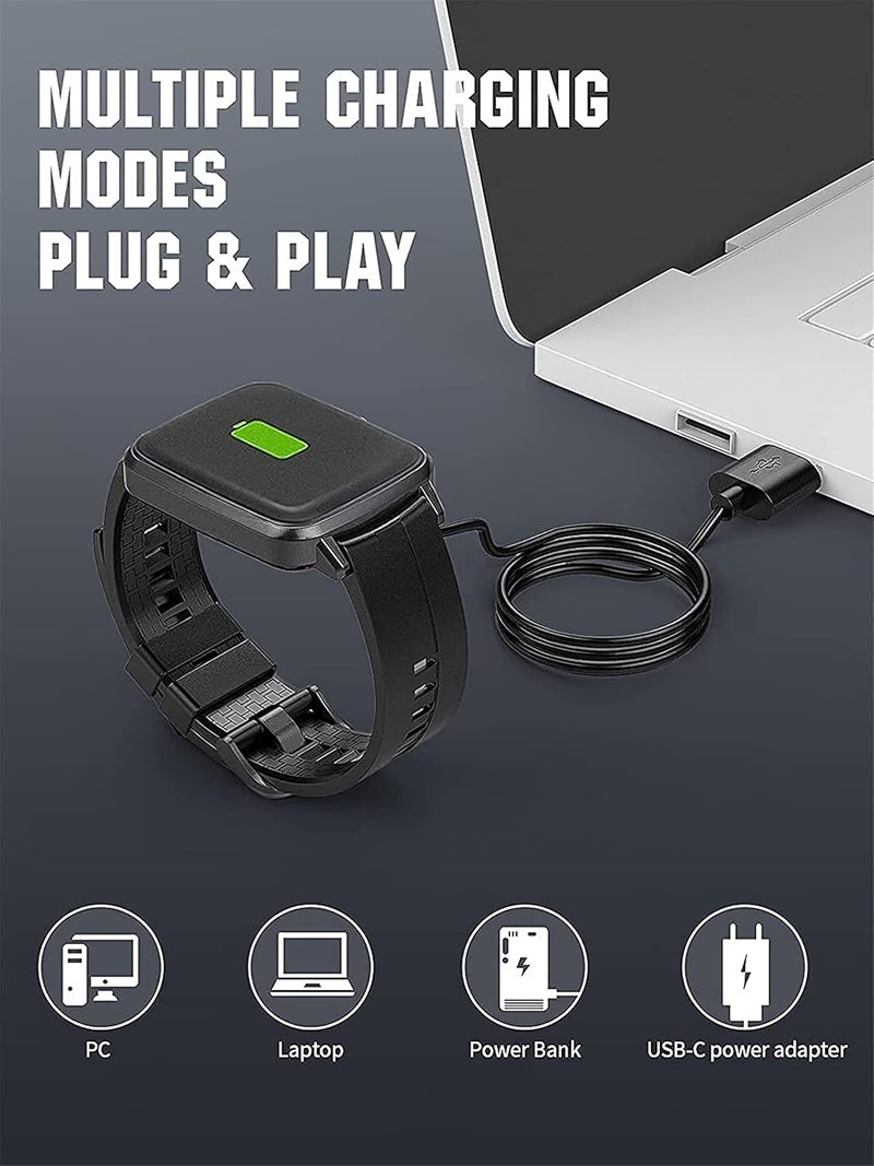 iCover Smart Watch Charger Cable, Universal 4 Pin 7.62mm Magnetic Suction USB Charging Cable for Smart Watch, Replacement Charging Cable for 7.62mm 4-Pin Devices - Image 4