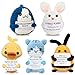 AicooFest Easter Basket Stuffers for Teen Positive Crochet Animals Emotional Support Positive Bunny Mini Duck Cat Funny Easter Essentials Small Crocheted Stuffed Animal Gifts for Family Friend Coworker Employee - Image 3