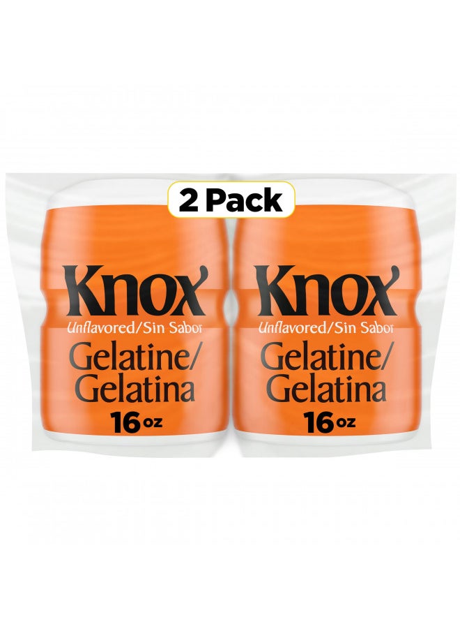 KNOX - KNOX Unflavored Gelatin, 16 oz. (Pack of 2) - Image 1