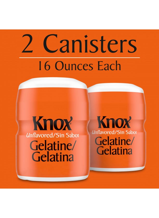 KNOX - KNOX Unflavored Gelatin, 16 oz. (Pack of 2) - Image 1