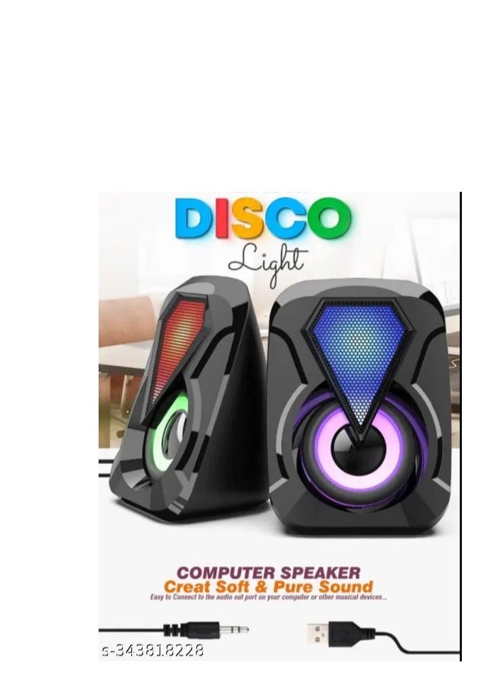 Smile gaming RGB usb pc speaker with lights  - Image 4