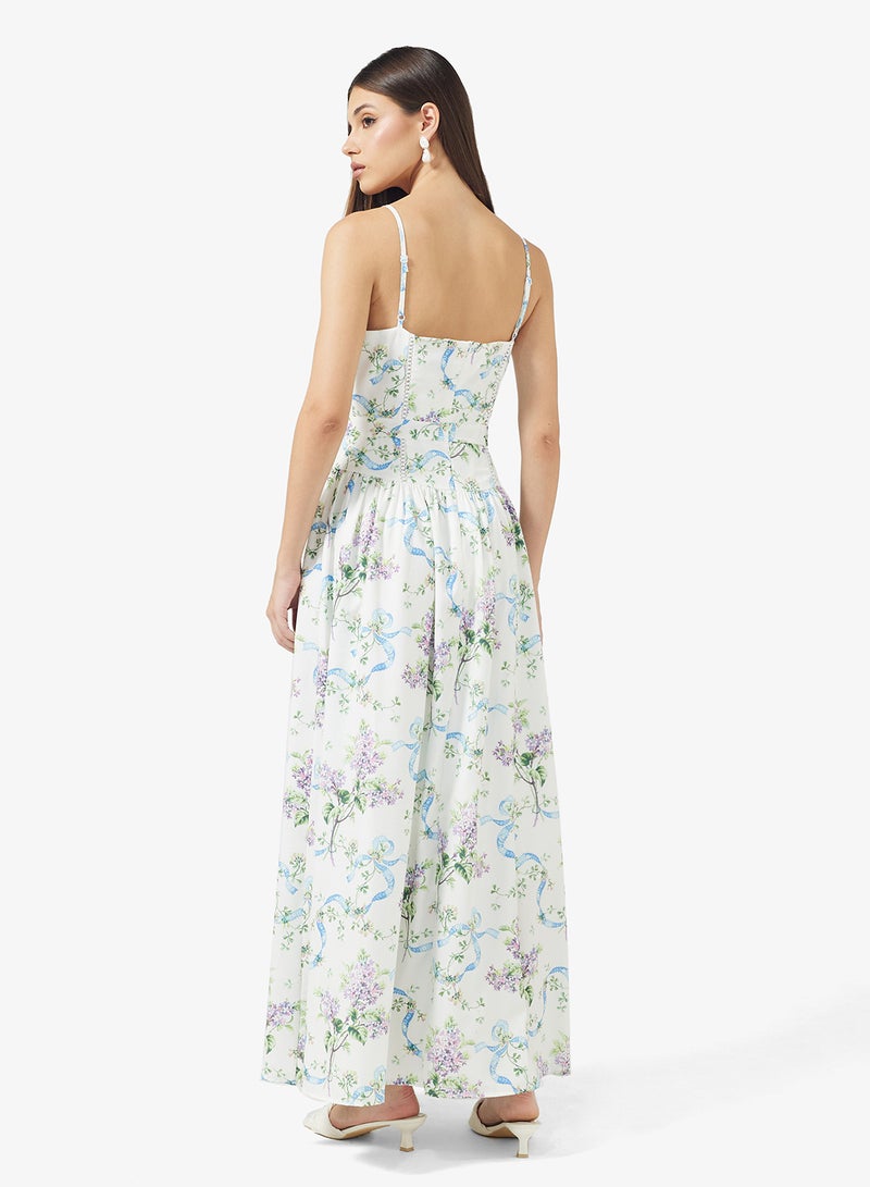 ايلا فستان بطبعة زهور - Image 2