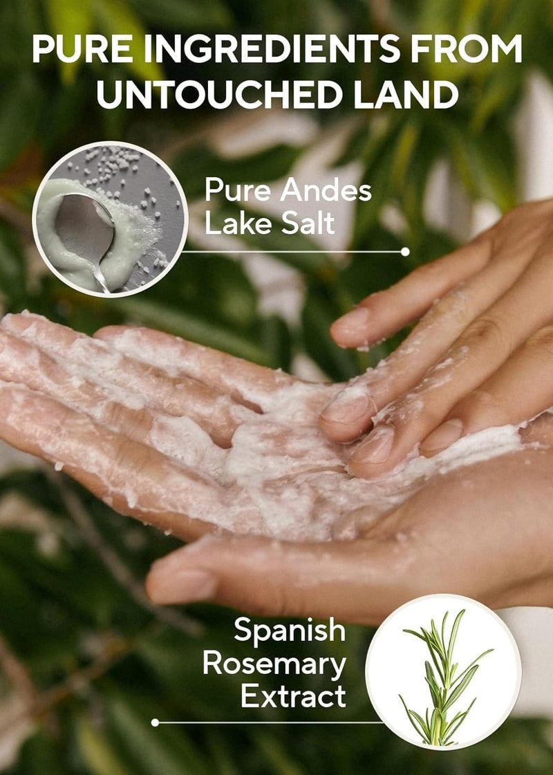 شامبو AROMATICA Rosemary Salt Scrub بوزن 10.5 أونصة / 300 جرام - شامبو نباتي يحتوي على زيت عطري من إكليل الجبل. - Image 4