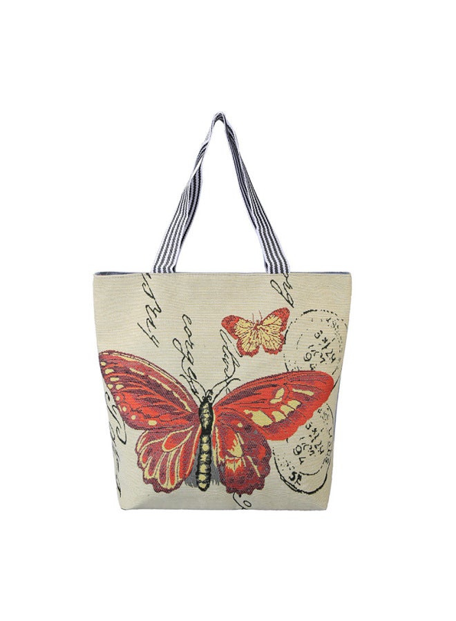 Matai Style Special Embroidered Fashion Women's Bag Ethnic Style Canvas Bag Shoulder Bag Large Capacity Handbag-Color:For More Patterns, Enter The Store To Find A Link.  - Image 4