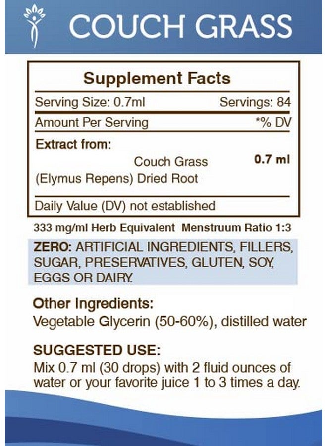 Secrets of the Tribe Secrets of the Tribe Couch Grass Tincture Alcohol-Free Extract, Couch Grass (Elymus Repens) Dried Root (2 FL OZ) - Image 4