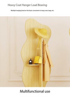 fashionhome Multifunctional Rotating Floor Full Length Body Dressing Mirror Bedroom Floor Stable Base Coat and Cap Storage Rack Bedroom Living Room Furniture 36x165 cm  - Image 3
