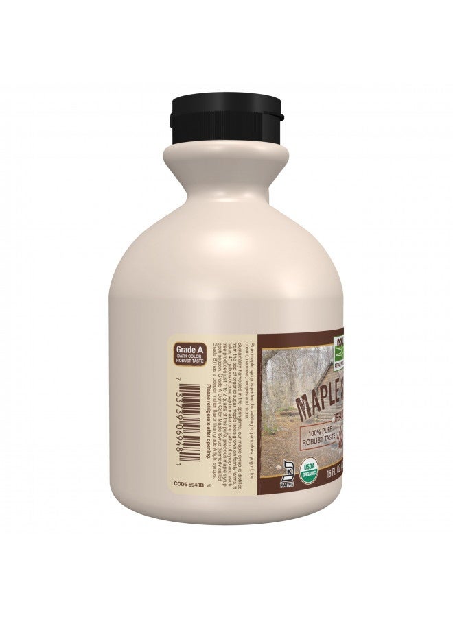 now Now Foods, Certified Organic Maple Syrup, Grade A Dark Color, Certified Non-Gmo, Pure, Robust Taste, 16-Ounce - Image 3