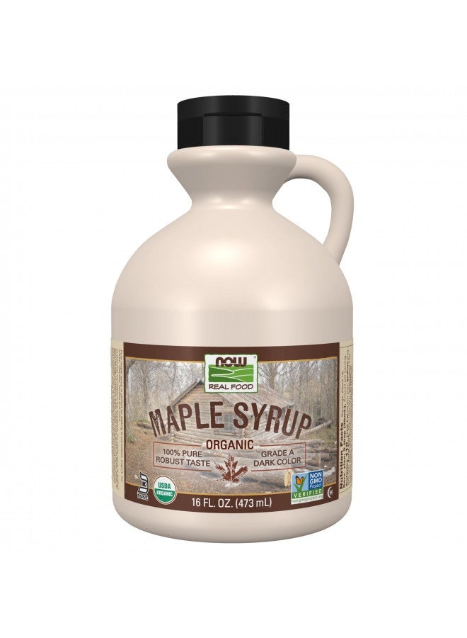 now Now Foods, Certified Organic Maple Syrup, Grade A Dark Color, Certified Non-Gmo, Pure, Robust Taste, 16-Ounce - Image 2