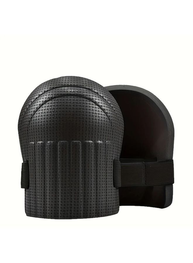 Thickened Anti Slip EVA Foam Knee Pads Moisture Resistant For Tile Work Black - Image 1
