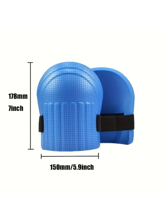 Thickened Anti Slip EVA Foam Knee Pads Moisture Resistant For Tile Work Black - Image 3