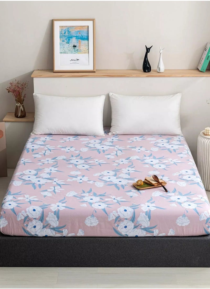 Generic Floral Pattern Fitted Sheet  - Image 1