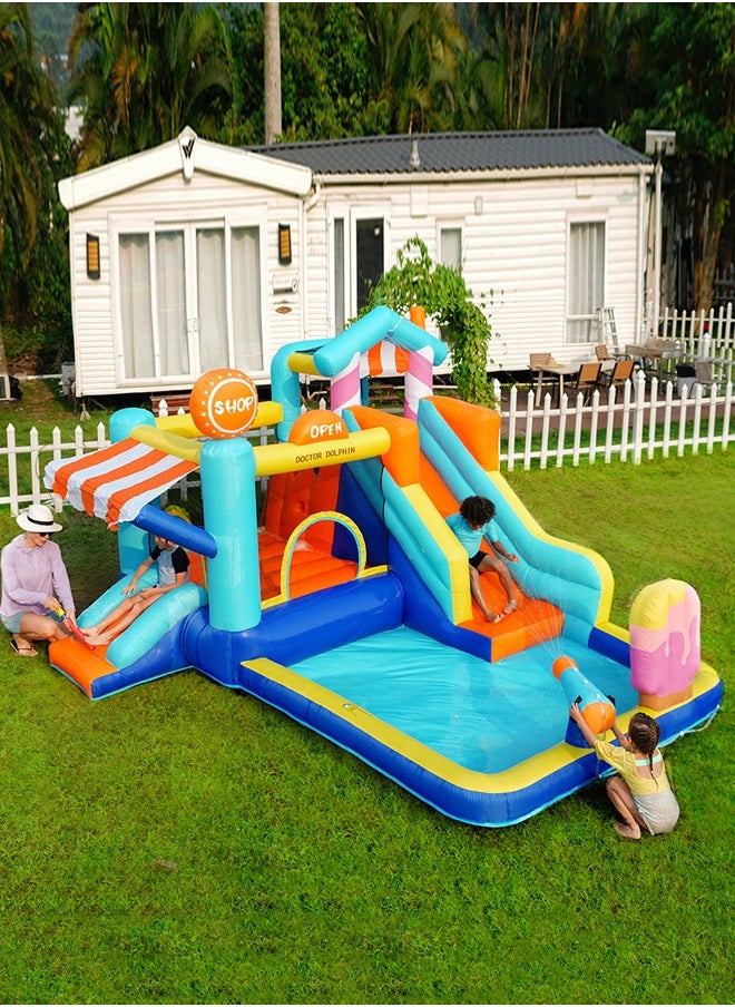 JSAITOYS - Home Use Kids Playground Inflatable Water Slide Combo Inflatable Bouncer Jumping Castle Bounce House For Kids - Image 1