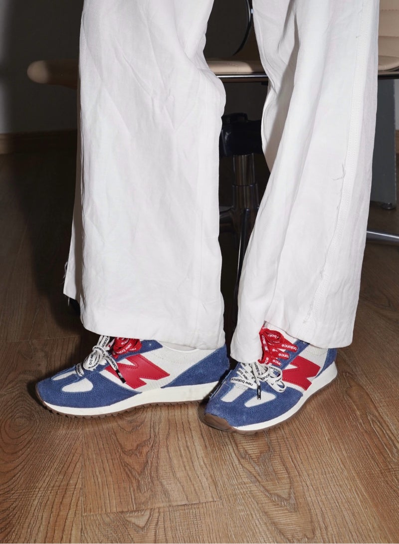 New Balance 471 Casual Athlesiure Colorblock Sneakers Blue/White/Red For Women/Men/Students - Image 3