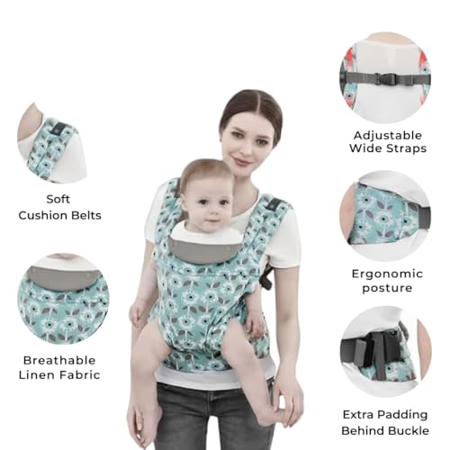 Moppets Ergonomic Baby Sling Carrier Wrap Cotton, Breastfeeding and Stroller Cover Adjustable for Newborn Baby up to 15kg - Special Carrier/Sling for PREMIE Babies (Pink Cotton) - Image 5