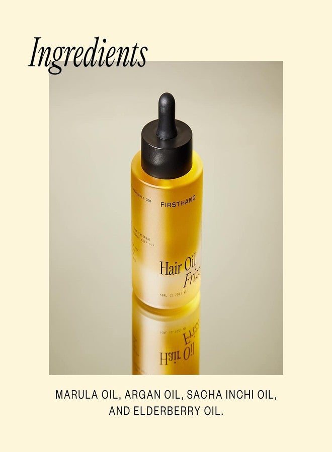 Firsthand Supply Hair Oil for Frizzy Hair - Lightweight Moisturizing Hair Oil - Natural Oils with Plant-Based Keratin - Non-Toxic Ingredients for Shine & Scalp Hydration - 1.7oz Travel Size - Image 3