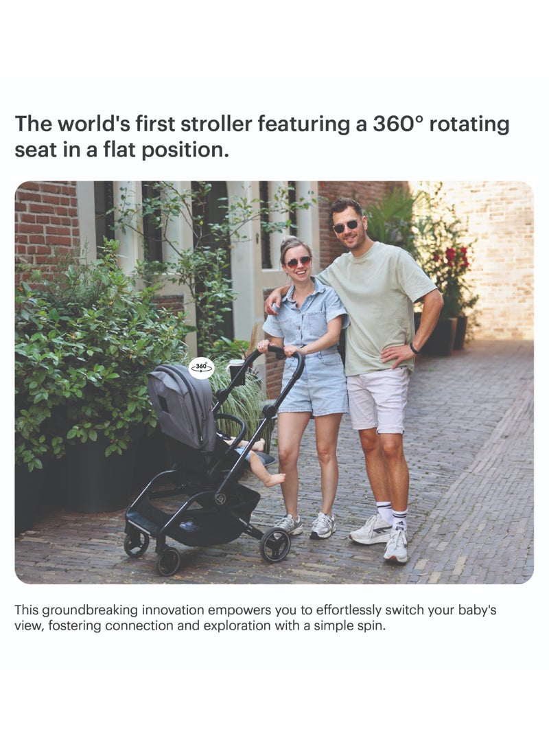 Hamilton by Yoop Spin Baby Stroller with Cup Holder - 360° Rotating Seat - MagicFold™ Technology - One Hand Foldable - Reflective Wheels with Suspension - Image 2
