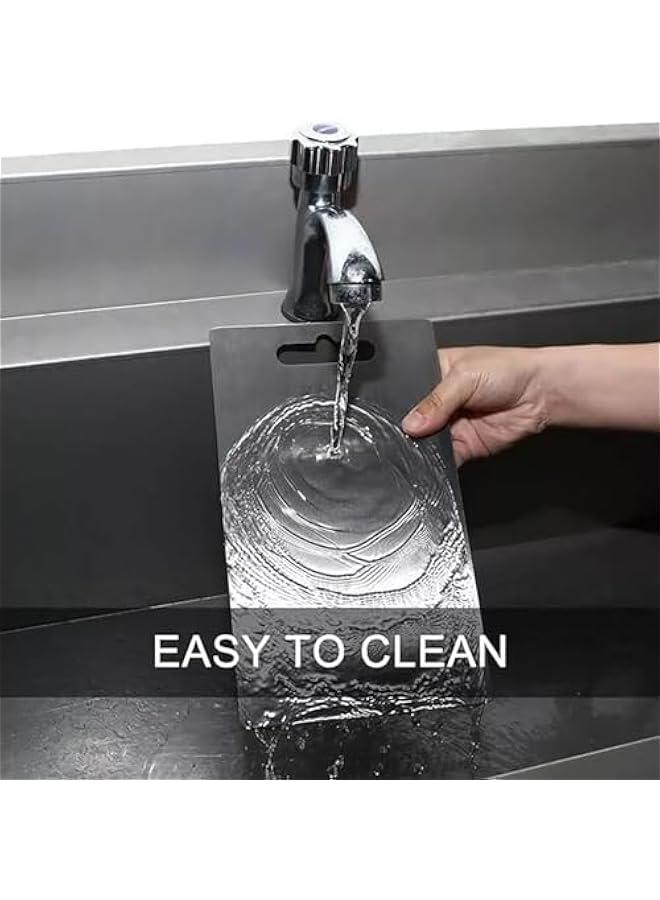 بيوينتي لوح تقطيع تيتانيوم من تايما، لوح تقطيع من التيتانيوم، لوح تقطيع تيتانيوم، لوح تقطيع من الستانلس ستيل، لوح تقطيع امن غذائيًا، لوح تقطيع طعام من الستانلس ستيل (28 × 39 سم) - Image 4